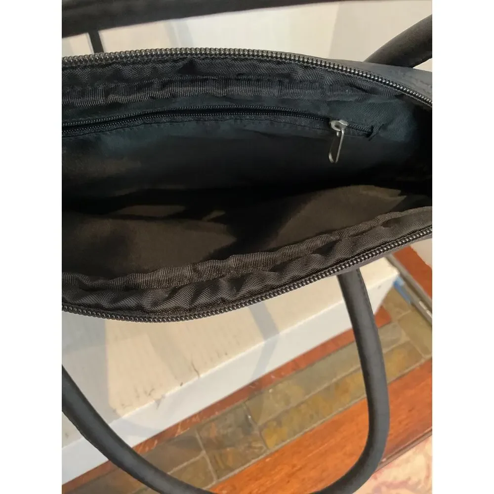 Disneyland Park - Black Nylon Laptop Tote Crossbody Bag